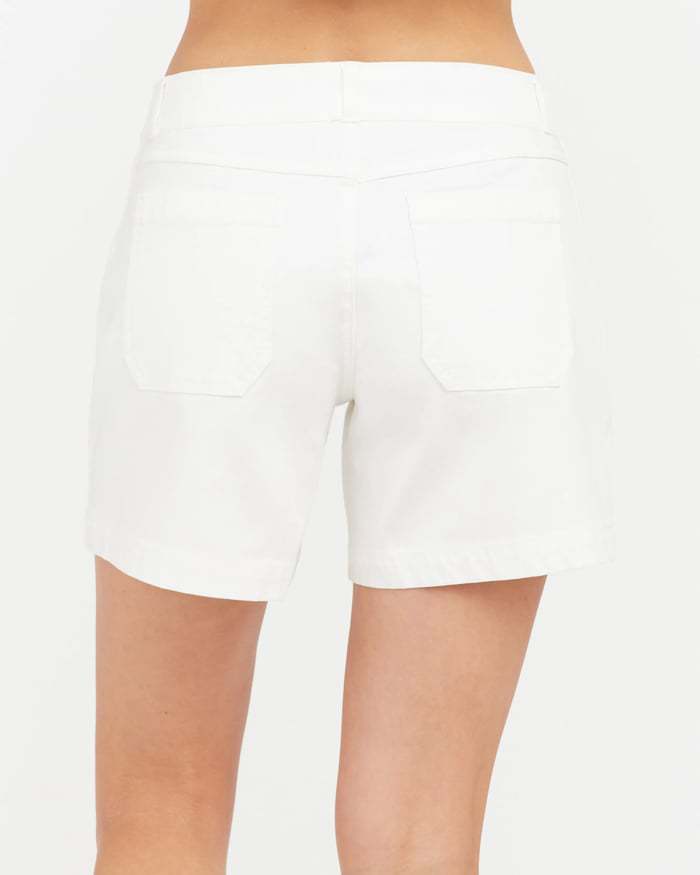 High-Waisted Linen A-Line Overall Short